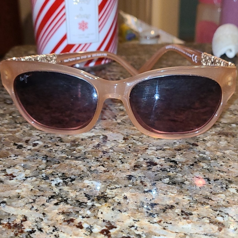 24k GOLD MONSTERA LEAF MAUI JIM SUNGLASSES